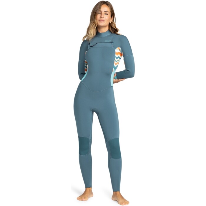 2024 Roxy Womens Swell Series 4/3mm Chest Zip Wetsuit ERJW103125 - Starglazer